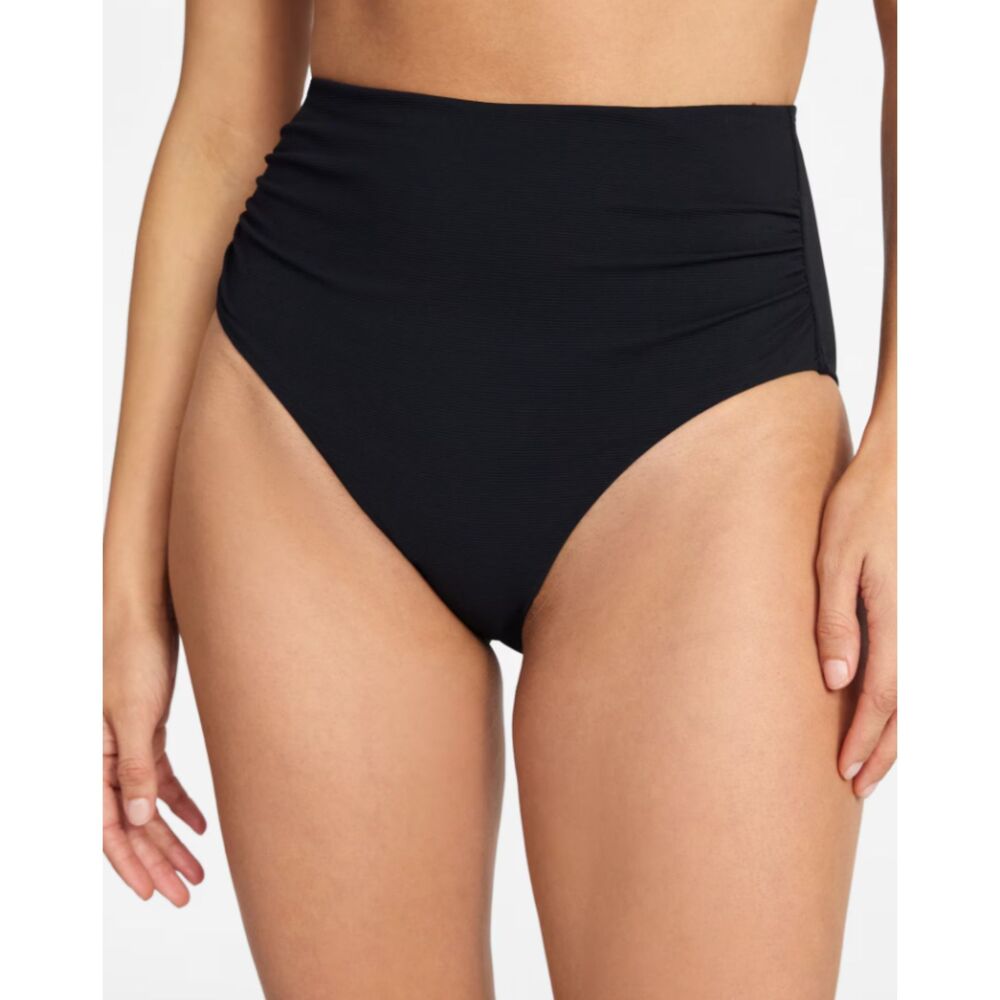 Time and Tru Women's Ribbed High Waisted Bikini Bottoms
